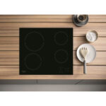 HOTPOINT Placa de vitrocerámica - HOTPOINT HR 631 C, 4 zone(s) zonas, 580 mm, Negro - Imagen 2