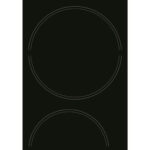 HOTPOINT Placa de vitrocerámica - HOTPOINT HR 631 C, 4 zone(s) zonas, 580 mm, Negro - Imagen 3