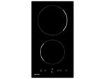 INFINITON Placa modular - Infiniton VIT2FBN, Vitrocerámica, 2 zonas, Zona grande 20 cm, 30 cm, Negro