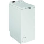 INDESIT Lavadora carga superior - Indesit BTW S72200 SP/N, 7 kg, 1200 rpm, RapidWash, Balance de Agua Plus13 programas, Blanco