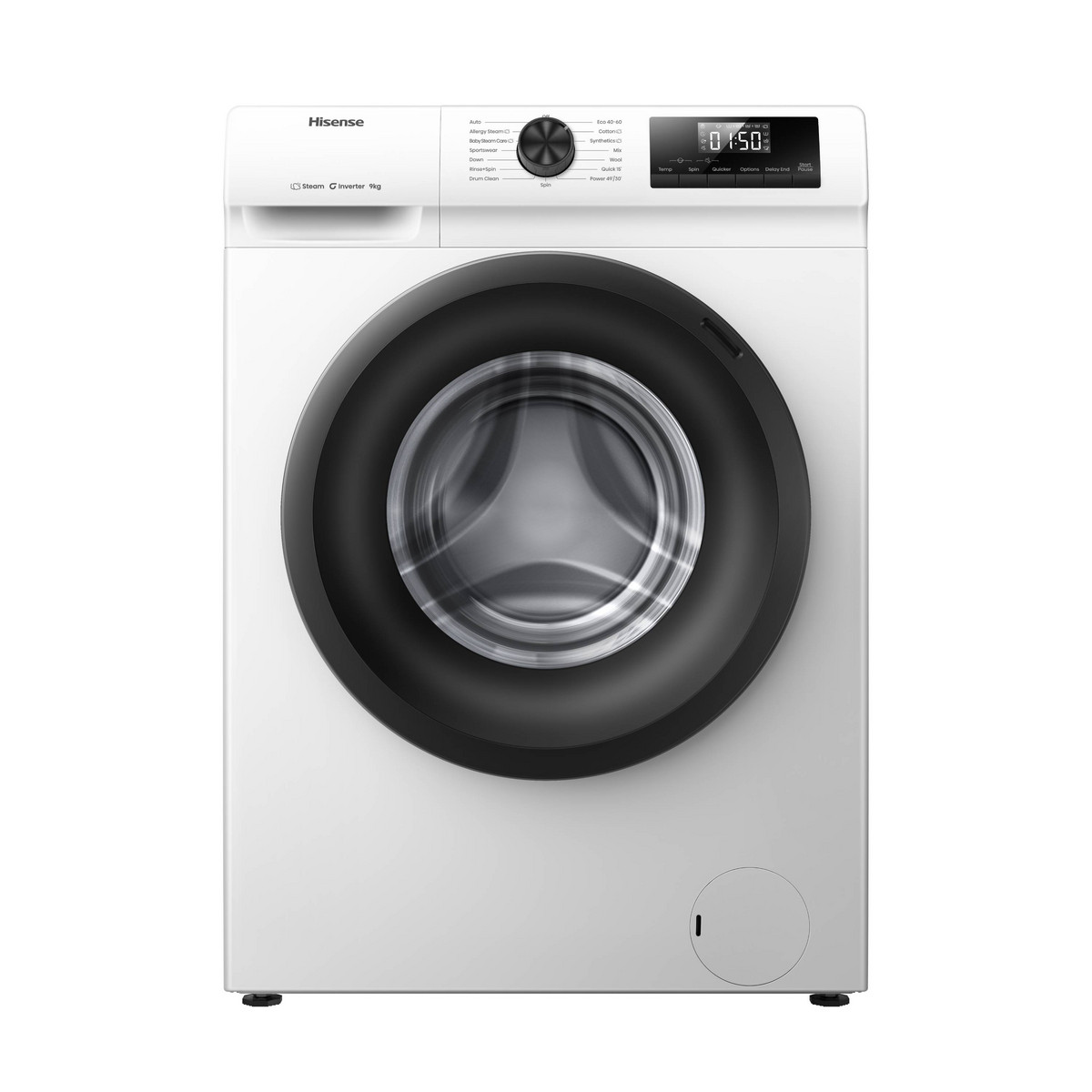 149623483_1 HISENSE Lavadora carga frontal - HISENSE WF1Q9041BW, 9 kg, 15 programas, Blanco - Imagen 1