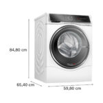 BOSCH Lavadora y Secadora - BOSCH Serie 8 WNC254A0ES, 10,5 kg + 6 kg, Blanco - Imagen 2