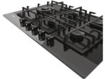 HAIER Placa gas - Haier Series 4 HAVG7WL4HB, 5 quemadores, Zona grande 13.8 cm, Rejillas hierro fundido, Bisel, 75 cm, Negro - Imagen 5
