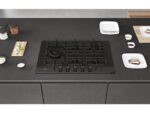 HAIER Placa gas - Haier Series 4 HAVG7WL4HB, 5 quemadores, Zona grande 13.8 cm, Rejillas hierro fundido, Bisel, 75 cm, Negro - Imagen 6