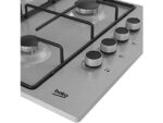 BEKO Placa de gas - Beko HIGG 64103 SXN, 4 zonas, Gas Natural, 61 cm, Inox - Imagen 5