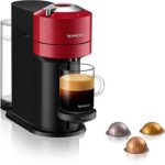 KRUPS Cafetera de cápsulas - Nespresso® Krups Vertuo Next XN9105, 1500 W, 1.1 L, Calentamiento en 30 s, Tecnología Centrifusión, Wi-Fi, Bluetooth, Roj