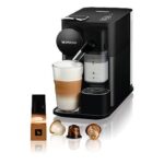 DE LONGHI Cafetera de cápsulas - De'Longhi Nespresso® Lattissima One EN510.B, 1450W, 19 bar, 1 l, Sistema Thermoblock, depósito leche, Apagado automát