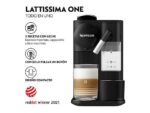DE LONGHI Cafetera de cápsulas - De'Longhi Nespresso® Lattissima One EN510.B, 1450W, 19 bar, 1 l, Sistema Thermoblock, depósito leche, Apagado automát - Imagen 3