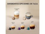 DE LONGHI Cafetera de cápsulas - De'Longhi Nespresso® Lattissima One EN510.B, 1450W, 19 bar, 1 l, Sistema Thermoblock, depósito leche, Apagado automát - Imagen 4