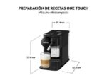 DE LONGHI Cafetera de cápsulas - De'Longhi Nespresso® Lattissima One EN510.B, 1450W, 19 bar, 1 l, Sistema Thermoblock, depósito leche, Apagado automát - Imagen 5
