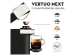 DE LONGHI Cafetera de cápsulas - De'Longhi Nespresso® Vertuo Next ENV120.W, 1500 W, 1.1 l, Calentamiento 30s, Tecnología Centrifusión™, Bluetooth, Apa - Imagen 5