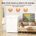 VOK Congelador horizontal - VOK VOK EVF-99CDEW, Función dual, Cerradura, 99 l, 83,5 cm, Blanco - Imagen 5