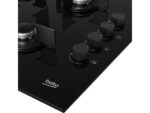 BEKO Placa de gas - Beko HING 64120 SB, 4 zonas, Gas Butano, 65 cm, Negro - Imagen 4
