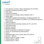 CATA Termo eléctrico - CTRS-50 E-SMART REV SLIM CATA, 50 l, Blanco - Imagen 3