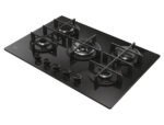 CANDY Placa de gas - CANDY 33803484, 5.0000 zonas, NG + LPG (Butane), 750 mm, Negro - Imagen 2