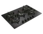 CANDY Placa de gas - CANDY 33803484, 5.0000 zonas, NG + LPG (Butane), 750 mm, Negro - Imagen 3