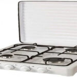 FM CALEFACCIÓN Placa de gas - FM CALEFACCIÓN HG-400, 3 zonas, Propane/butane, 510 mm, Blanco