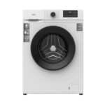 VOK Lavadora carga frontal - VOK EVW-8BAWL21, Inicio diferido, Motor Inverter, 8 kg, 1200 rpm, 15 programas, Blanco