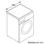BOSCH Lavadora carga frontal - BOSCH Serie 6 WUU24T64ES, 9 kg, White - Imagen 5