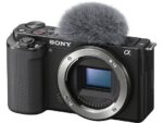 SONY Cámara EVIL - Sony ZV-E10, 24.2 MP, APS-C, Vídeo 4K, 11 fps, Pantalla giratoria, Sólo Cuerpo, Negro