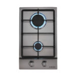 JOCEL Placa de gas - JOCEL JP2GI009074, 2 zonas, 31 cm, gris