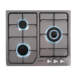 JOCEL Placa de gas - JOCEL JP3GI008930, 3 zonas, 58 cm, gris