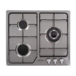 JOCEL Placa de gas - JOCEL JP3GI008930, 3 zonas, 58 cm, gris - Imagen 2