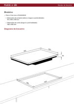 JOCEL Placa de gas - JOCEL JP3GI008930, 3 zonas, 58 cm, gris - Imagen 3