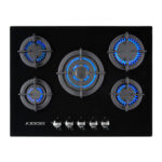 JOCEL Placa de gas - JOCEL JPEMGBG-705A, 5 zonas, 70 cm, negro