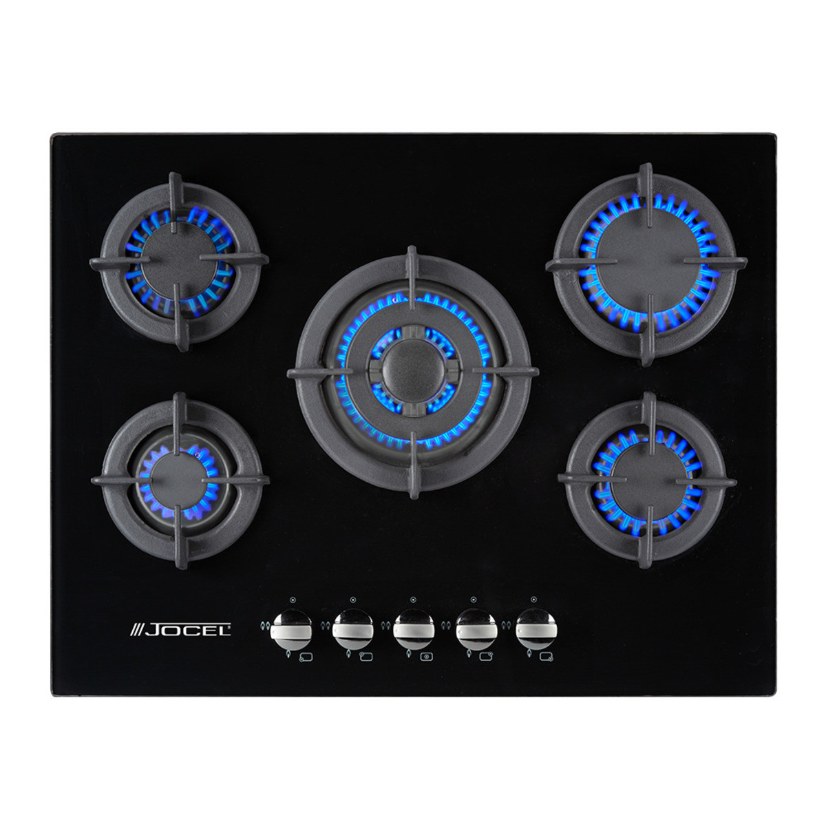 151669846_1 JOCEL Placa de gas - JOCEL JPEMGBG-705A, 5 zonas, 70 cm, negro - Imagen 1