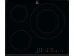 ELECTROLUX Placa de inducción - Electrolux LIL60336, 3 zonas, Zona grande 32 cm, Biselada, 60 cm, Negro