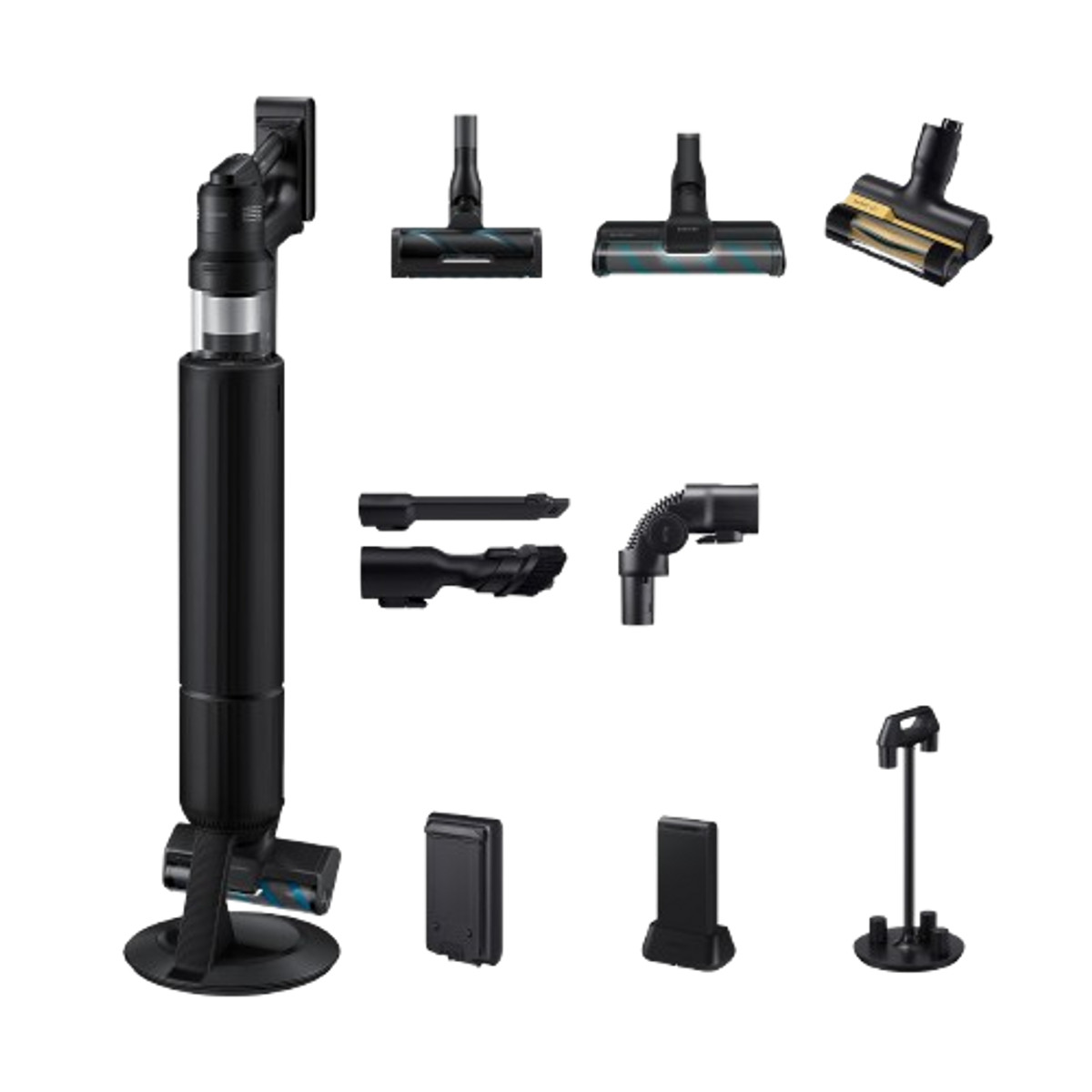 152121246_1 SAMSUNG Aspirador escoba - SAMSUNG VS90F40DEK, 400 W, Potencia de succión 400 AirWatt, Depósito 2,5 l, Autonomía 160 min, Negro - Imagen 1