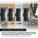 SAMSUNG Aspirador escoba - SAMSUNG VS90F40DEK, 400 W, Potencia de succión 400 AirWatt, Depósito 2,5 l, Autonomía 160 min, Negro - Imagen 7