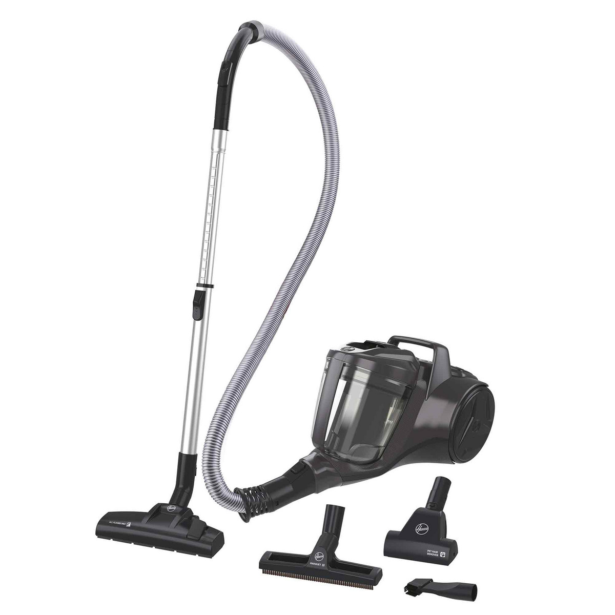 152515934_1 HOOVER Aspirador sin bolsa - HOOVER HP120PET 011, 700 W, Depósito 2 l, Gris - Imagen 1
