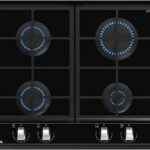 TEKA Placa de gas - Teka GZC 64300 XB, 4 zonas, 60 cm, Gas Butano, Autoignición, 60 cm, Negro