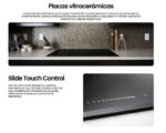 INFINITON Placa Vitroceramica - INFINITON VITRO-A35F, 3 zonas, 59 cm, Negro - Imagen 2