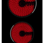 INFINITON Placa Vitroceramica - INFINITON VITRO-A25F, 2 zonas, 28,8 cm, Negro