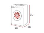 HAIER Lavadora carga frontal - Haier I-Pro Series 3 HW90-BP14939-S, 9kg, 1400rpm, Función Vapor, Motor Inverter BPM, Antibacterias, Blanco - Imagen 2