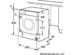 BOSCH Lavadora secadora integrable - Bosch WKD24362ES, 7kg+4kg, 1355 rpm, 15 programas, ActiveWater, Blanco - Imagen 2
