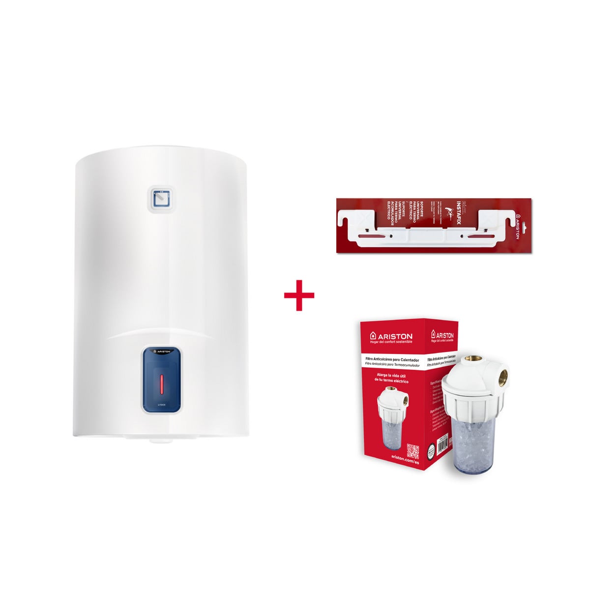 154245141_1 ARISTON Termo Eléctrico - LYDOS R 50 V ES EU + INSTA + POLIF ARISTON, 50 l, Blanco - Imagen 1