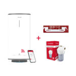 ARISTON Termo Eléctrico - VELIS PRO WIFI 100 ES EU + INSTA + POLIF ARISTON, 100 l, Blanco