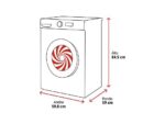 BOSCH Lavadora carga frontal - Bosch WUU28T63ES, 8 kg, 1.400 rpm, 15 programas, Motor Eco Silence, Activewater, Blanco - Imagen 2