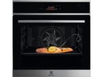 ELECTROLUX Horno a vapor - Electrolux EOB8S39X, Multifunción, Limpieza por vapor, 70 l, Sonda térmica, Pantalla táctil, 60 cm, Negro