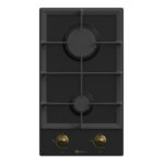 SOLTHERMIC Placa de gas - SOLTHERMIC BL152, 2 zonas, 21 cm, Negro