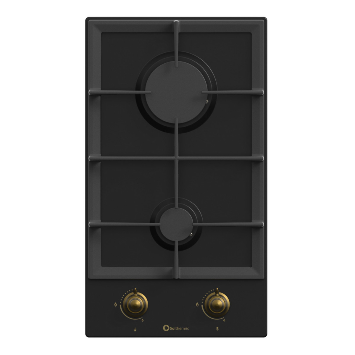 155251650_1 SOLTHERMIC Placa de gas - SOLTHERMIC BL152, 2 zonas, 21 cm, Negro - Imagen 1
