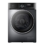 CECOTEC Lavadora carga frontal - Cecotec Bolero DressCode 9500 Inverter Steel A, 9 kg, 1400 rpm, Motor inverter plus, Función vapor, Allergy care, Ste