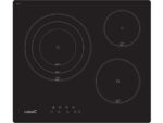 CATA Placa vitrocerámica - Cata TT 6003, 3 zonas, Zona grande 28 cm, Control táctil, 56 cm, Negro