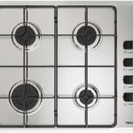 TEKA Placa de gas - Teka HLX 640, 4 zonas, Gas butano, Integrable, 58 cm, Acero inoxidable