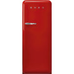 SMEG Frigorífico una puerta - SMEG FAB28RRD6, Dinámico (con ventilador), Altura 1530 mm, Capacidad 270 l, Rojo