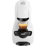DE LONGHI Cafetera de cápsulas - De'Longhi Nescafé Dolce Gusto Piccolo XS EDG110.WB, 1400W, 15 bar, 0.8 l, Bebidas calientes y frías, Apagado automáti